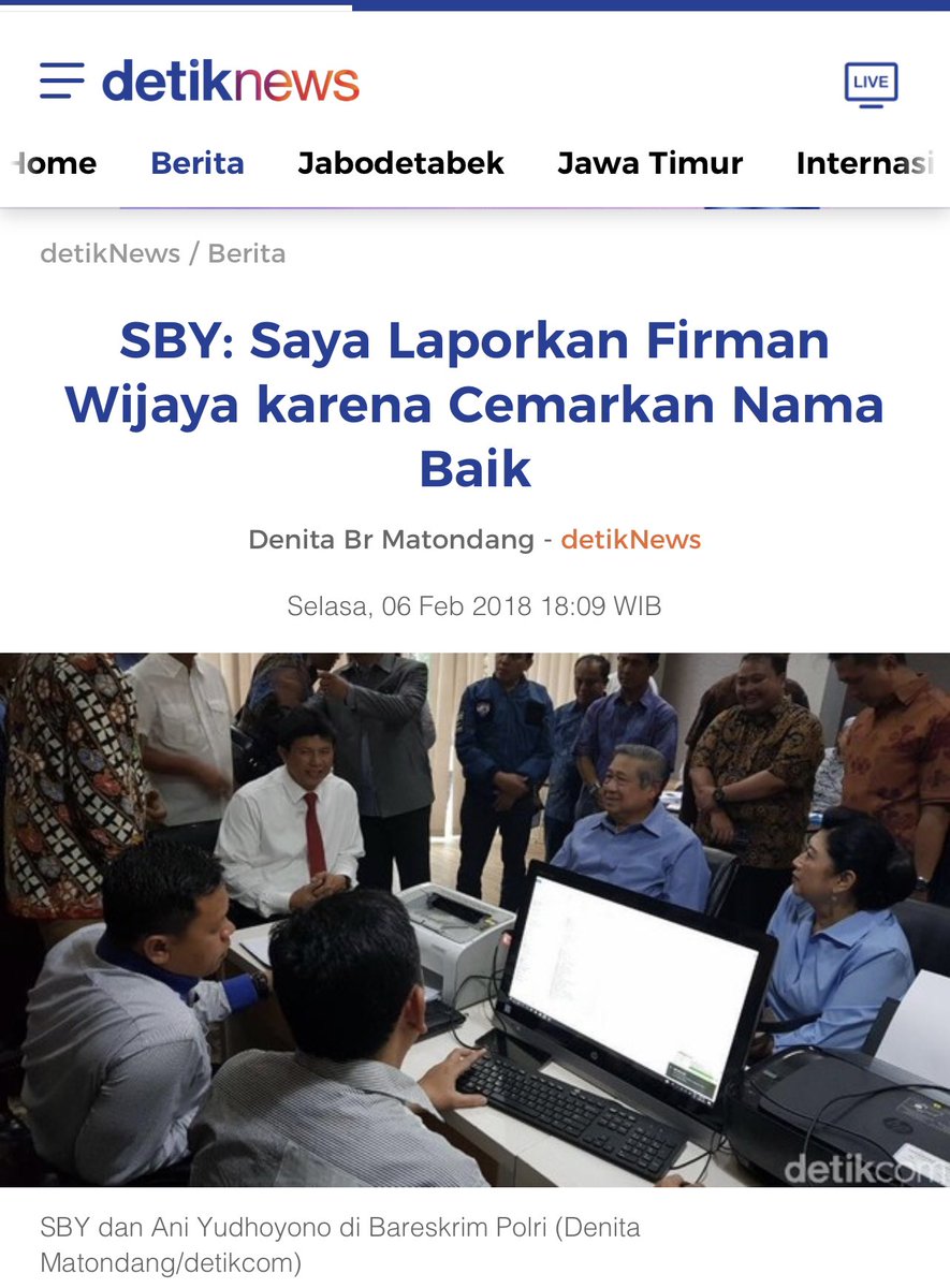 Para Bajingan Tengik otak iblis yg membela Rocky Gerung harus tau ketika menjadi Presiden SBY pernah melapor ke Polisi, pun ketika sdh tidak menjabat.

Jgn klen bandingkan tanpa data. Alih-alih membela mengatasnamakan “fredom of speech’ mengatakan Presiden ‘bajingan tolol’ itu