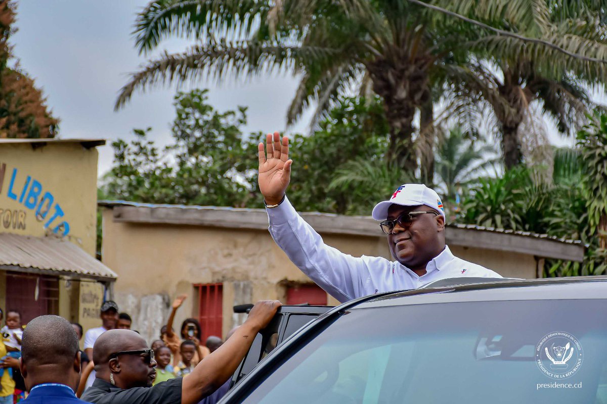 Presidence_RDC's tweet photo. #RDC 01.08.2023|#Kinshasa
Le Chef de l’État Félix Tshisekedi a procédé, ce mardi à #Kinshasa, à la réouverture de la route Kimwenza – Kindele, dans la commune de Mont-Ngafula. https://t.co/I60PV3iSw4