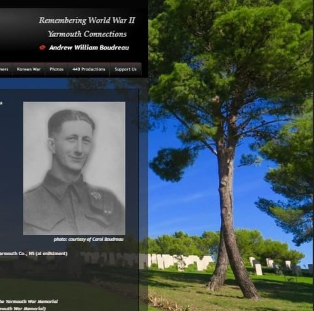 WartimeHeritage's tweet photo. Private André G. Boudreau (#WestNovaScotiaRegiment) of Wedgeport, Yarmouth Co., #NovaScotia,died 80 yrs. ago on Aug 2, 1943. Today André, We Remember You. Read his story at: https://t.co/PaIdwmXSsB
_
#WW2 #WWII #CanadaRemembers #ShareYourTribute #WNSR https://t.co/s3d7odU7bm