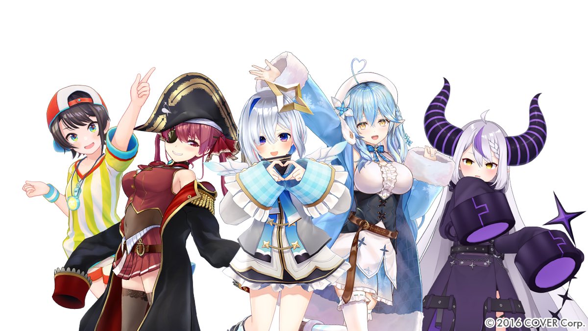 明日8/2(水)20時からの #雪花ラミィ さん配信を 皮切りに以下皆さまに