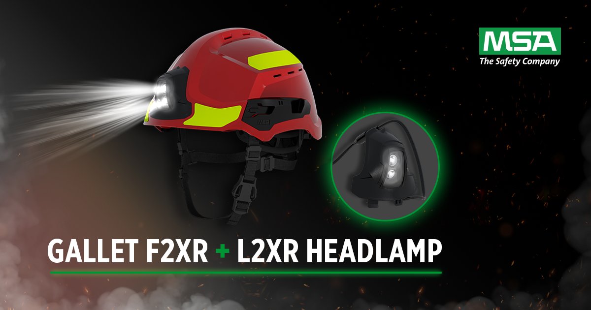 MSAsafety's tweet photo. Introducing the NEW rechargeable headlamp for the GALLET F2XR!
A fully rechargeable version of the dual-beam helmet-mounted L2XR headlamp.
Discover the GALLET F2XR now: https://t.co/jQuIohfWGe
#MSASafetyFire #MSAFire #GALLETF2XR #RechargeableHeadlamp https://t.co/6A0GdW0WUR