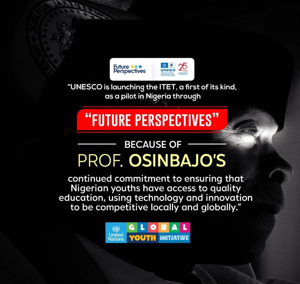 @FutPerspectives @unesco_iesalc 

#Osinbajo #TransformingEducation #EdTech #NigerianYouth