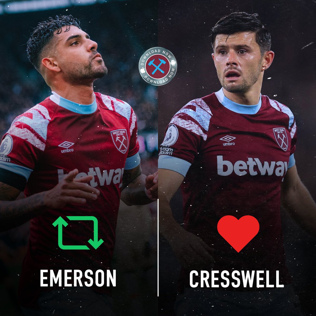 QUESTION: Who do you want starting at LB for #WHUFC this season?

🔁 Retweet for Emerson
❤ Like for Cresswell