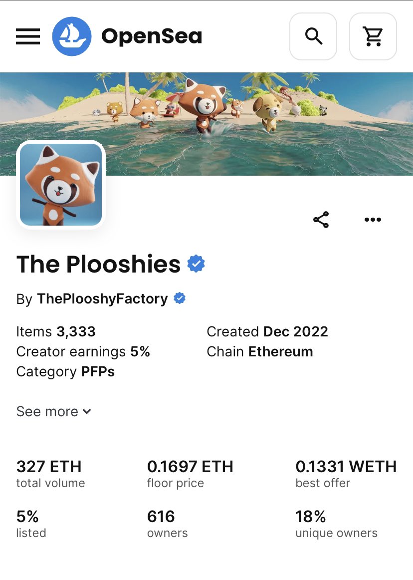 real_migo's tweet image. In the past week, @ThePlooshies soars to a shocking .17E floor price amidst the bear almost as if they defy all crypto laws AND YES THE PLOOSHIES ARE STILL UNDERVALUED imagine what happens when the space wakes up!!! #yesyesyes #plooshies #soooogood