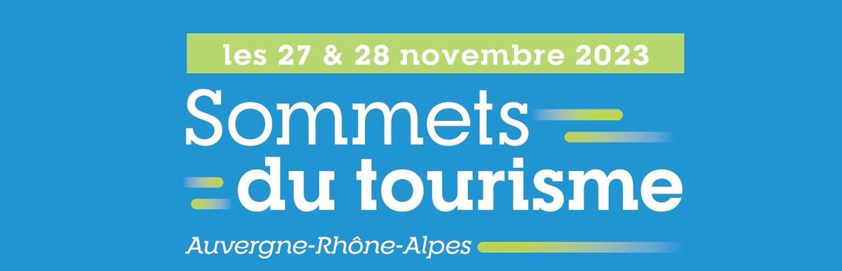 📅A vos agendas ! Retrouvons-nous les 27 &amp; 28 novembre à Lyon à l'occasion des #SommetsduTourisme2023, le rendez-vous régional des professionnels du #tourisme, acteurs privés et institutionnels du tourisme de la région.
pro.auvergnerhonealpes-tourisme.com/sommets-du-tou…