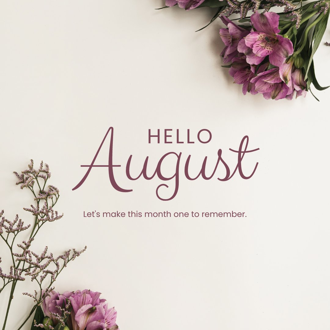 OklahomaEDA's tweet photo. What will you do this month to make it an August to remember?
Comment below, we would love to hear!

#helloaugust #oklahomaeatingdisordersassociation https://t.co/d2Ap9W6i7f