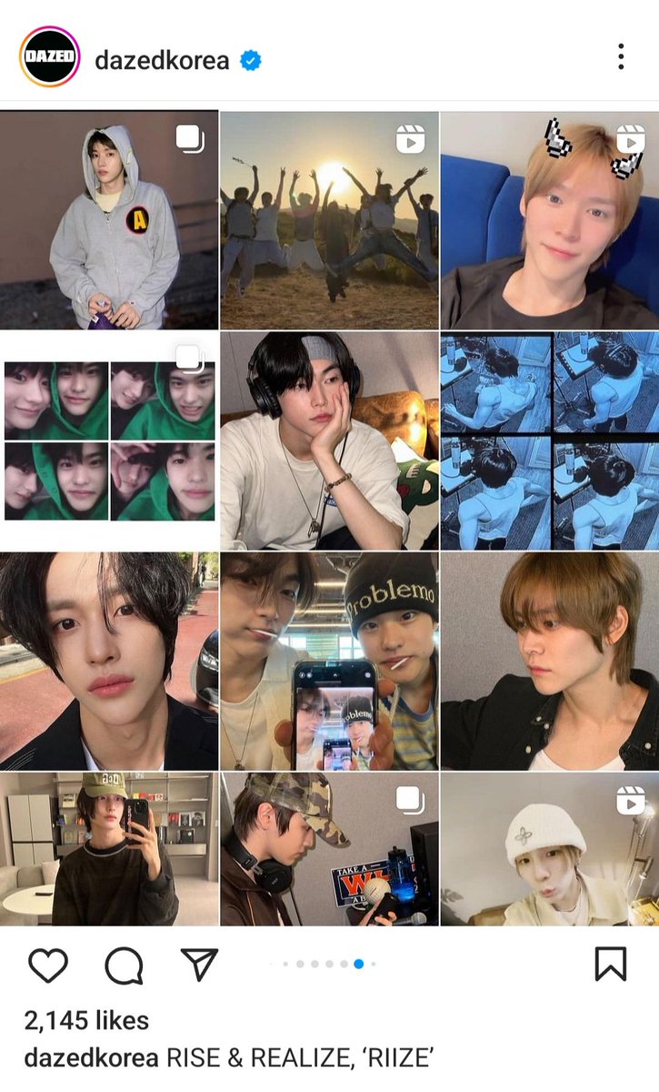 Atualização da dazedkorea no Instagram.

"Apenas 12 horas após seu lançamento, eles rapidamente ultrapassaram 400 mil seguidores, sinalizando uma nova sensação no K-Pop"

📎instagram.com/p/CvYt8JPp8IU/

#RIIZE #라이즈 #RISEandREALIZE