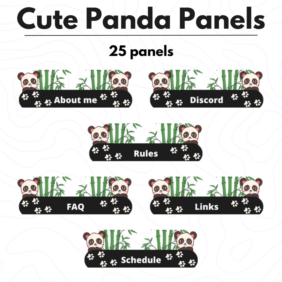 Just published cute panda panels for twitch on my Etsy!🐼Check it out: etsy.com/no-en/listing/…
