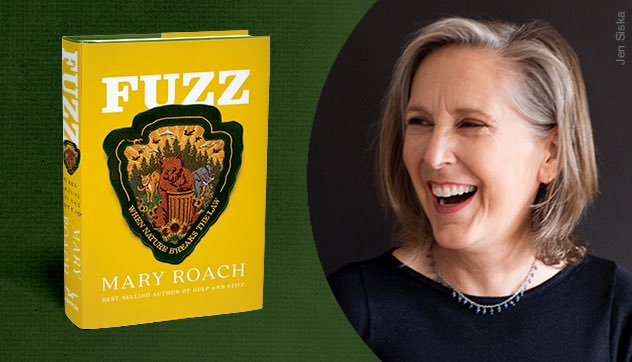 SchlowLibrary's tweet photo. There’s still plenty of time to read @mary_roach’s #Fuzz: When Nature Breaks the Law so you can join our IN PERSON #TuesdayBookClub discussion on August 15 at 5:30pm. Visit https://t.co/tgE8WMiblD for details + registration. https://t.co/reBt44vNjq
