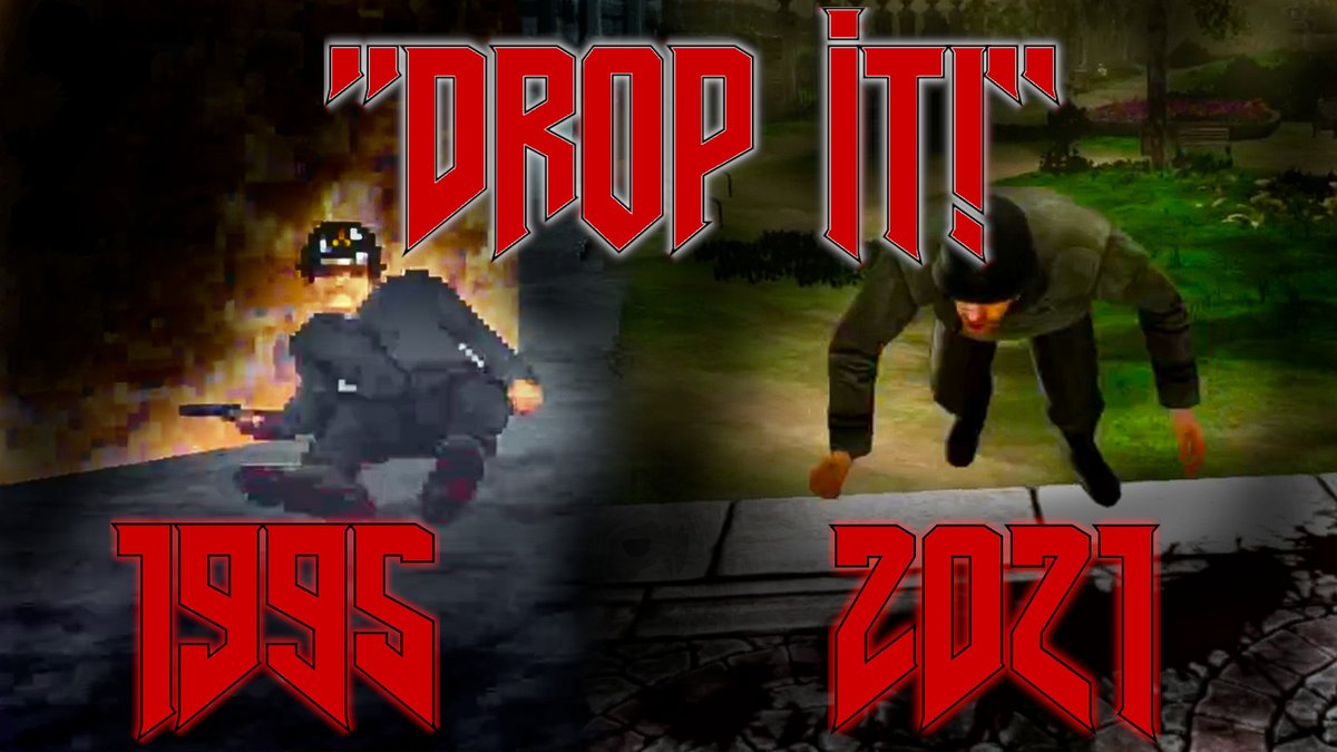 EmoLevelDesign's tweet photo. @RiseoftheTriad Playing Saturday Night ROTT was a great time. ROTT Ludicrous Edition was amazing as well. But, Watz Next?.. Hopefully, ROTT 2. Let the series' history continue and eventually add scenes from next ROTT chapter to these comparisons: https://t.co/LLMrK2EOvx