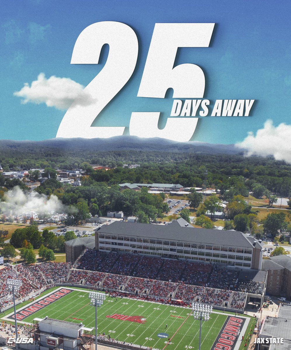JaxStateFB's tweet photo. 2️⃣5️⃣Days until Kickoff‼️

#HardEdge | #EarnSuccess https://t.co/eFJu6MRyz6