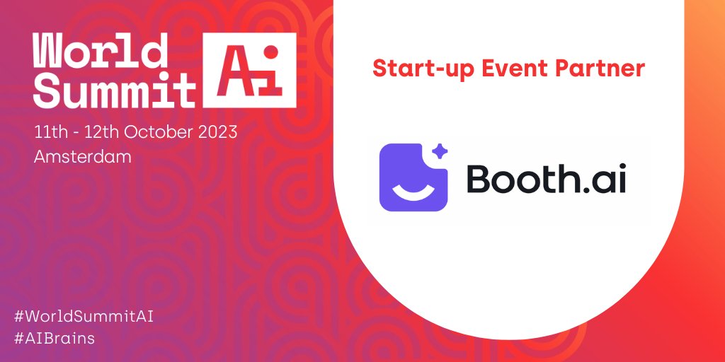 WorldSummitAI's tweet photo. World Summit AI just got even more exciting with the addition of @booth_ai (11th-12th Oct, Amsterdam)🎉🎉🎉

Booth AI enables companies to supercharge their creative output with a generative-AI powered image production platform. 💪 Join us in Amsterdam 👉 https://t.co/Hz9CPCt2ZL https://t.co/oaNv08nJOU