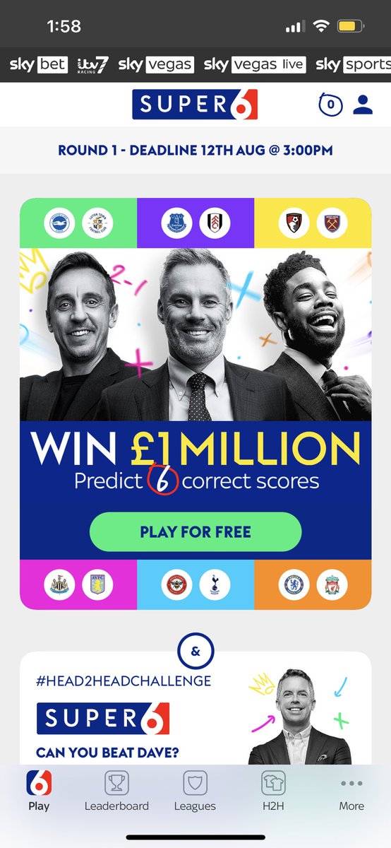dnb81's tweet photo. Disappointing that @sky couldn’t do a super 6 for the women’s World Cup.  Potentially then generating more support for our lionesses !? #super6 #skybet #WomensWorldCup2023 https://t.co/3aaCBaYxOd