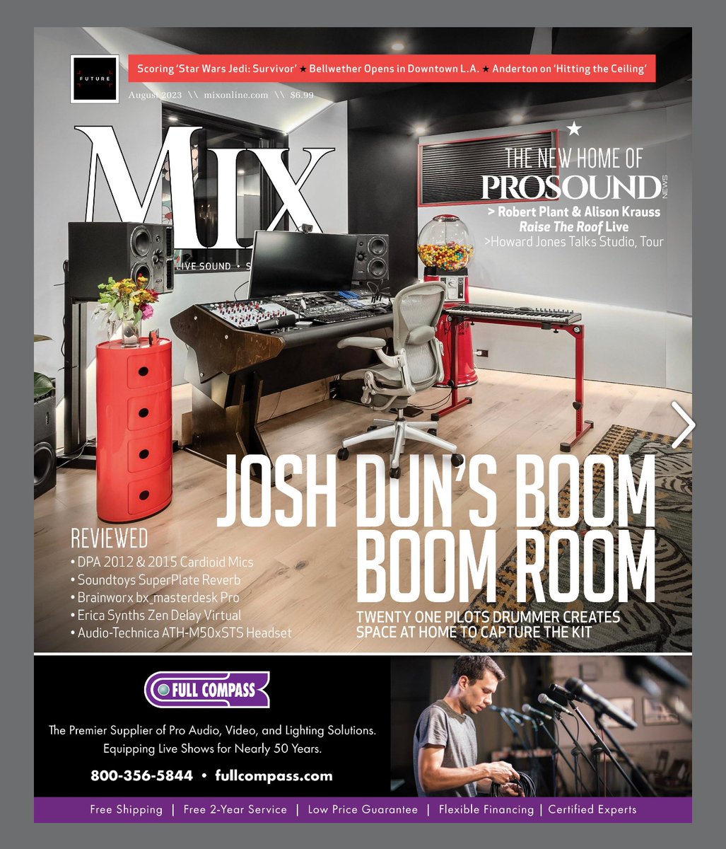 DangerfoxInc's tweet photo. Whoa... This was never on our radar, but maaaan what an amazing surprise! ⁠
⁠
@haverstickdesigns and @neat.audio did an amazing job on @joshuadun 's studio build. It was an honor to be apart of it!⁠ https://t.co/hFuMarnngm