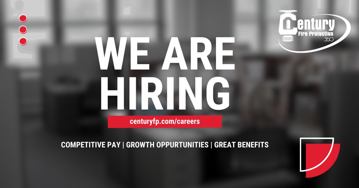 CenturyFP's tweet image. 🔥 Ignite Your Career at Century Fire! 💼 Competitive pay, growth opportunities, and great benefits await. Find openings near you: hubs.la/Q01ZsTG30 
#CenturyFire  #Hiring #FireProtectionJobs #FireSafety #FireProtectionSystems