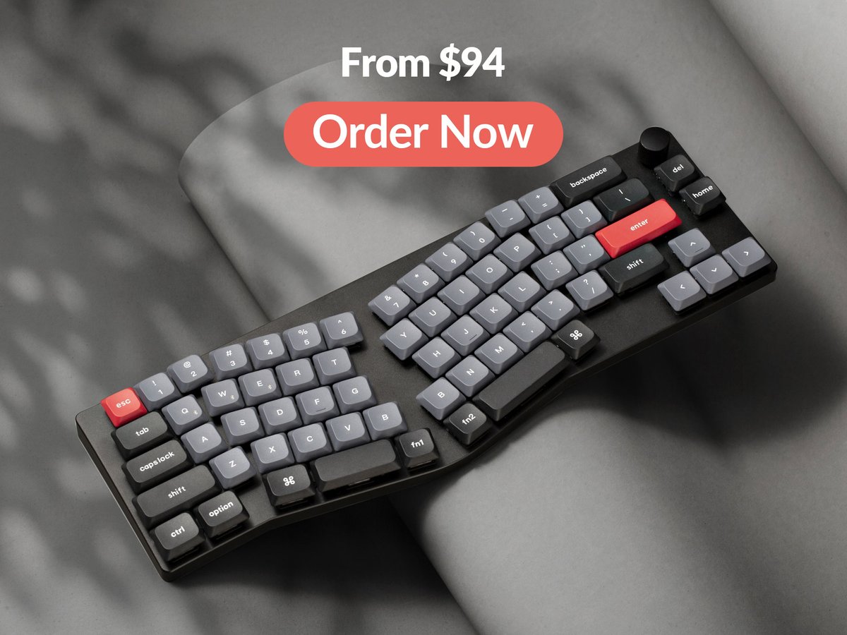 KeychronMK's tweet photo. Keychron K11 Pro is now live!
The K11 Pro is the first low-profile Alice layout keyboard with many premium features, including QMK/VIA support, Bluetooth connection, double-shot PBT keycaps, and more to provide the top ergonomic typing experience. Grab now 📷https://t.co/hF5Qi22iiB
#KeychronK11Pro #keychron #setup #mechanicalkeyboard #keychronkeyboard #wirelessmechanicalkeyboard #wirelesskeyboard