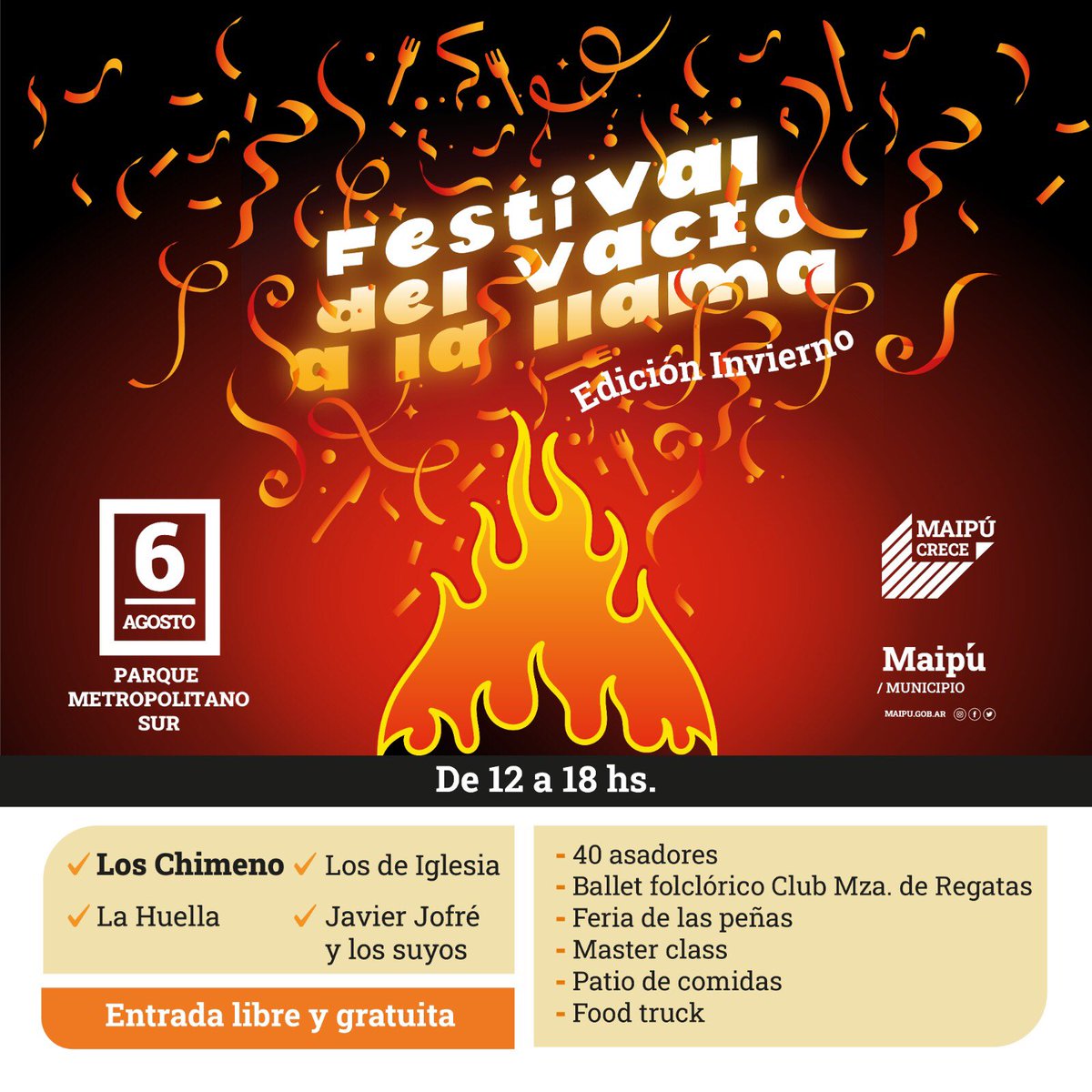 chechufloresdg's tweet photo. Con Kyros Ajies 🌶🔥 estaremos en el próximo Festival del Vacio a la Llama 🥩🔥...te esperamos!! @turismomaipumdz @MaipuMunicipio https://t.co/wAjBBRwzFg