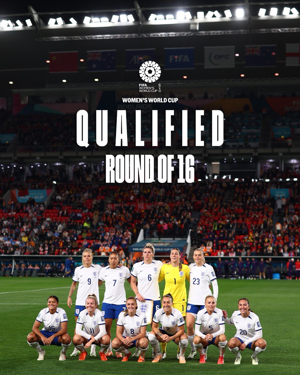 Lionesses's tweet photo. Into the knockouts we go.

The hard work continues 💪 https://t.co/ncShviUZGb