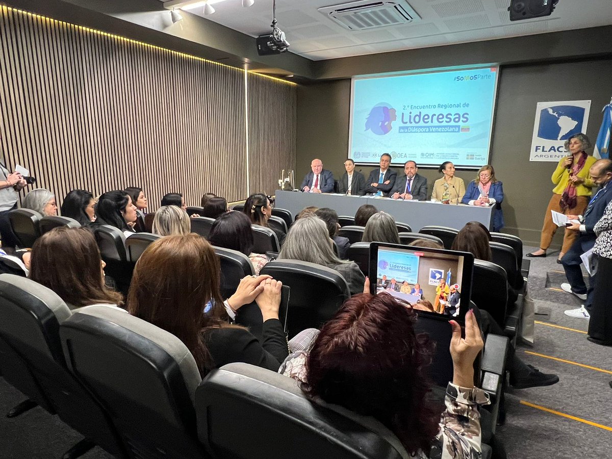 📣 Hoy comienza el 2do Encuentro Regional de #LideresasVenezolanas🇻🇪

Gran expectativa x escuchar sus experiencias y aprender de sus capacidades. Un gran honor ser co-organizadores con @OEA_Inclusion <a href="/OITArgentina/">OIT Argentina</a> 
con el apoyo de <a href="/Sida/">Sida</a>🇸🇪 #SomosParte

Bienvenidas a Buenos Aires🇦🇷