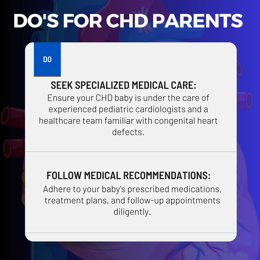🚩'Heartfelt Do's & Don'ts: A Guide for CHD Parents 💙✨ Stay strong, connected, and informed. You're not alone in this beautiful, resilient journey. #CHDParents #HeartStrong #NurturingHope #TogetherWeThrive'