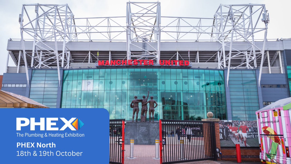 PhexShow's tweet photo. Join us for this year's PHEX North, taking place at the iconic #OldTrafford football stadium in #Manchester, PHEX North will take place between the 18th &amp; 19th October and the gates are now open to reserve your free tickets: https://t.co/67pXmpawQD
#installers #plumbing #heating https://t.co/DBQ90O1hFR