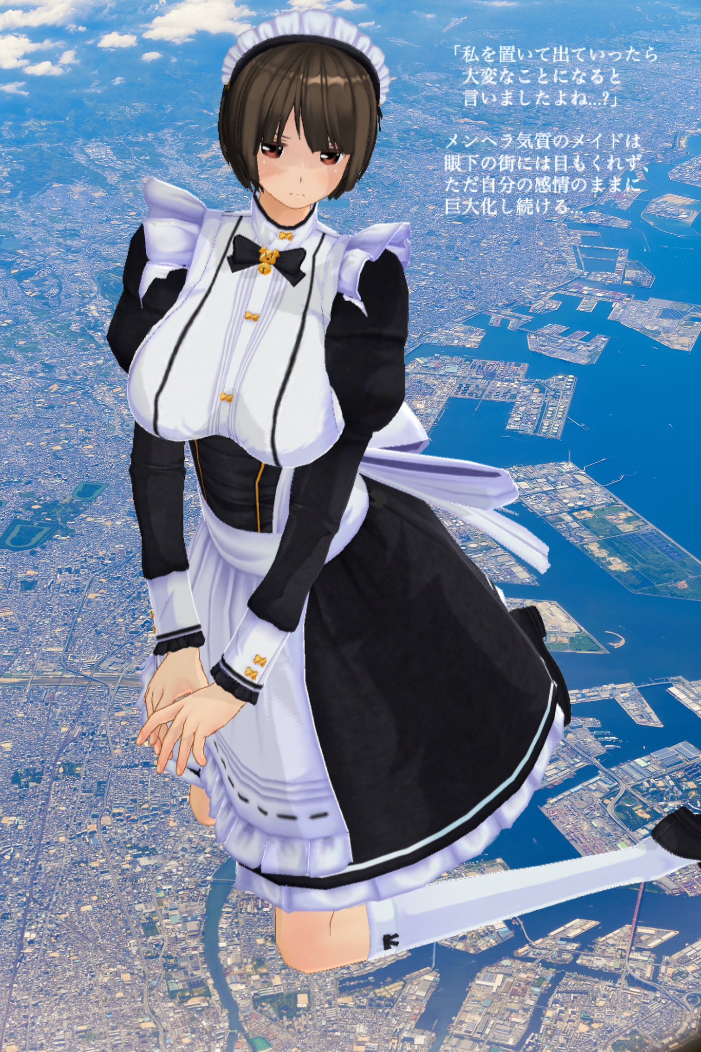 X 上的蜜柑：「飛行機の窓の外に目をやると... #巨大娘#giantess t.coZSaOEXORz2」  X