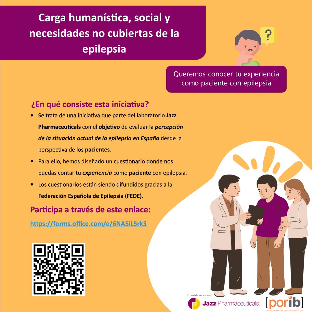 fedeepilepsia's tweet photo. ¿Sufres epilepsia?  ¡Necesitamos tu opinión!

@JazzPharma y @fedeepilepsia lanzan una iniciativa para conocer mejor la situación de la epilepsia en España.

Enlace a la encuesta 👉 https://t.co/NV9gxNVr7l 

¡GRACIAS! 💜

#FEDE #FederaciónEpilepsia #vivirconepilepsia https://t.co/ubo69CxYyw