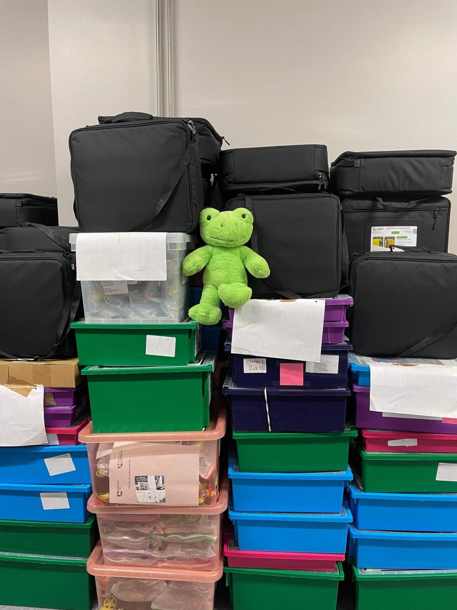 And that's a wrap!🐸 A big shoutout to our fabulous project team for delivering our #PhysicalComputingKits to our Computing Hubs 💻 Keep your eyes peeled for news on how to access your own kit and find out where your local Computing Hub is here: 👉 ncce.io/5QUgc1