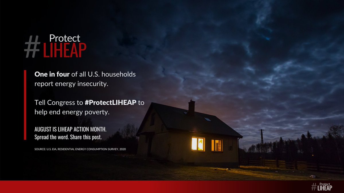 theNEUAC's tweet photo. It's #LIHEAPAction Month. NEUAC will use the month of August to highlight important facts about energy insecurity in America on social media and educate our peers on the impact of this important safety net program. #ProtectLIHEAP https://t.co/SNdRIOf1Ds