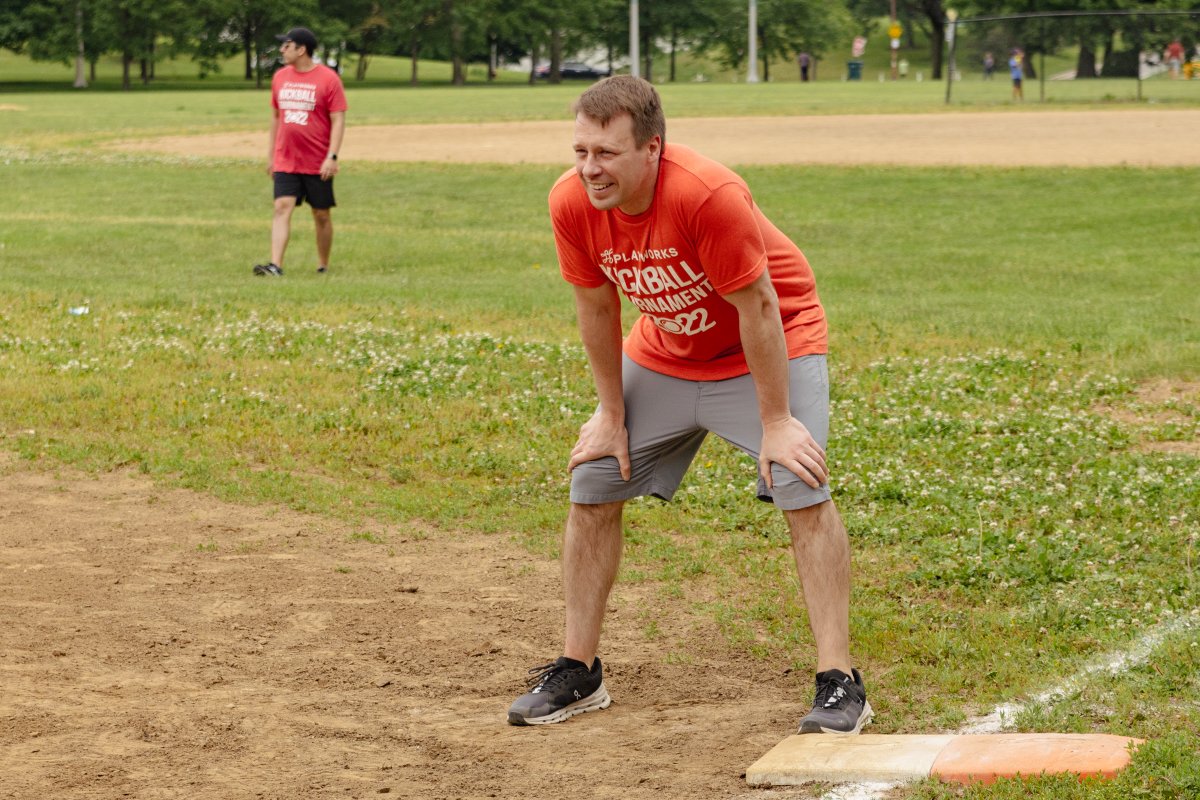 PlayworksIL's tweet photo. We can't wait to see everyone on Saturday for our annual kickball tournament. Who will take home the golden kickball trophy this year?! https://t.co/3o6EirM7Zn