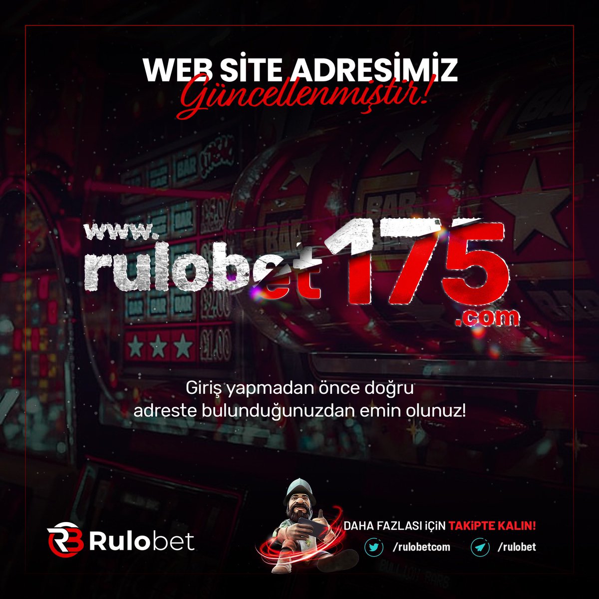 rulobetcom's tweet photo. 🥳Domain Adresimiz Güncellenmiştir 🥳
🍀 Tarayıcı geçmişinizi temizleyerek tekrar giriş yapabilirsiniz
🔑 Hesap güvenliğinizi üst seviyede korumak için 2FA'yı aktif etmeyi unutmayın!
👉 https://t.co/eGtTAaApBx 👈
#Domain #Rulobet175 #Rulobet #Giris https://t.co/CRt6mQcd60