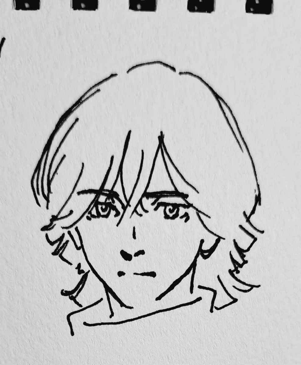 metropias's tweet photo. ソフィアと対になる存在、アギトのキャラデザのアイデアスケッチです。
ミステリアスなソフィアとは対照的に、人間的で真っ直ぐな表情を意識しています。
#メトロピアス　#イラスト #illustration #oc #創作　#マウスプラザ https://t.co/TAYsVDbk1v