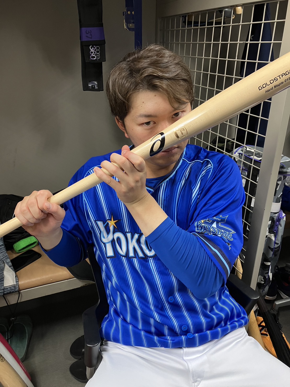 37楠本泰史横浜DeNAベイスターズGET THE FLAGユニフォームL 横浜DeNA