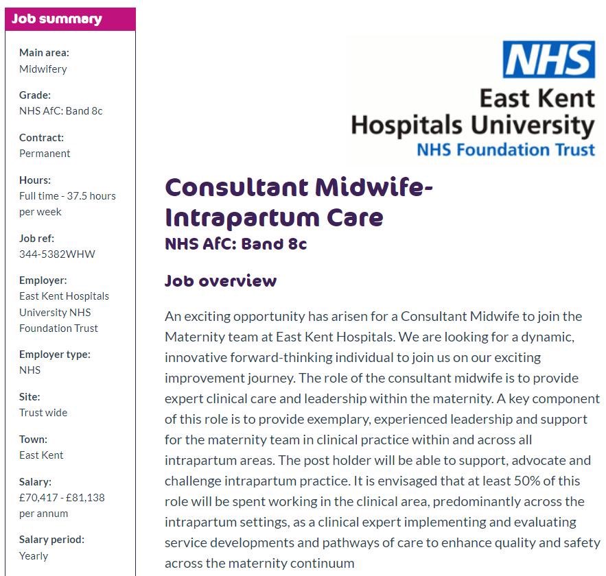 Adaline (@adaline96135185) on Twitter photo Another really exciting opportunity here at <a href="/EKHUFT/">East Kent Hospitals</a> 🎉Come and join our team Exciting times ahead #Consultant Midwife #Improvement Journey <a href="/CudjoeMC/">Michelle Cudjoe</a> @janedickson111 Another really exciting opportunity here at <a href="/EKHUFT/">East Kent Hospitals</a> 🎉Come and join our team Exciting times ahead #Consultant Midwife #Improvement Journey <a href="/CudjoeMC/">Michelle Cudjoe</a> @janedickson111