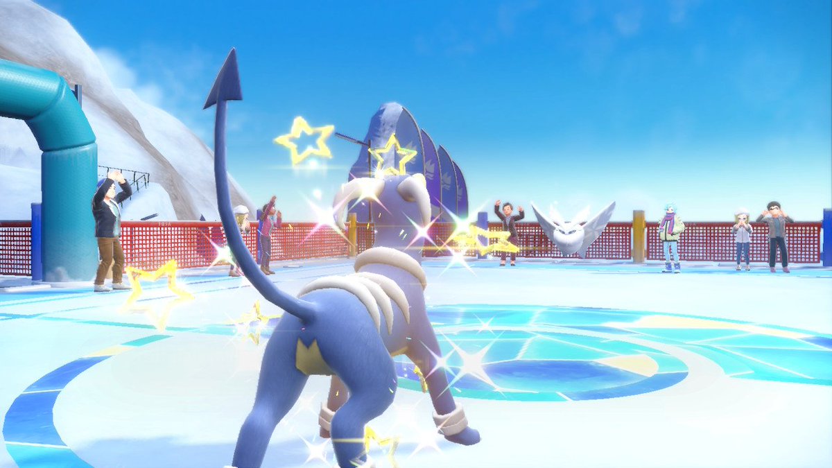 ShinyEvander's tweet photo. With the start of the final leg of the #shinybadgequest, this hell hound was brought in to annihilate the ice gym. Meet "The Bark Knight", the Houndoom. #ShinyPokemon #PokemonScarletViolet (13/18) https://t.co/u7aZurLVkL