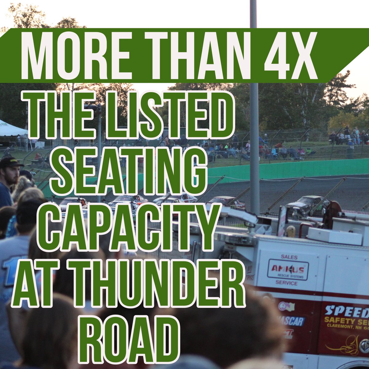 InsideGroovePod's tweet photo. Sunday at the track, it was announced that over 40,000 people watched the Governor’s Cup 150 at Thunder Road last Thursday, either in person or on Flo Racing. 

What does 40,000 people look like? Well, we tried to break it down for you. https://t.co/6mJh5YVhUE