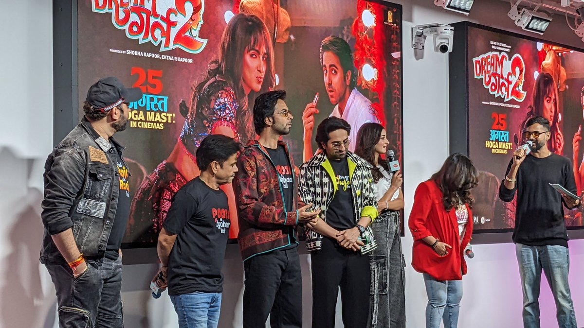 #DreamGirl2Trailer launch event at Meta office Mumbai!
#AyushmannKhurrana #AnanyaPanday #DreamGirl2