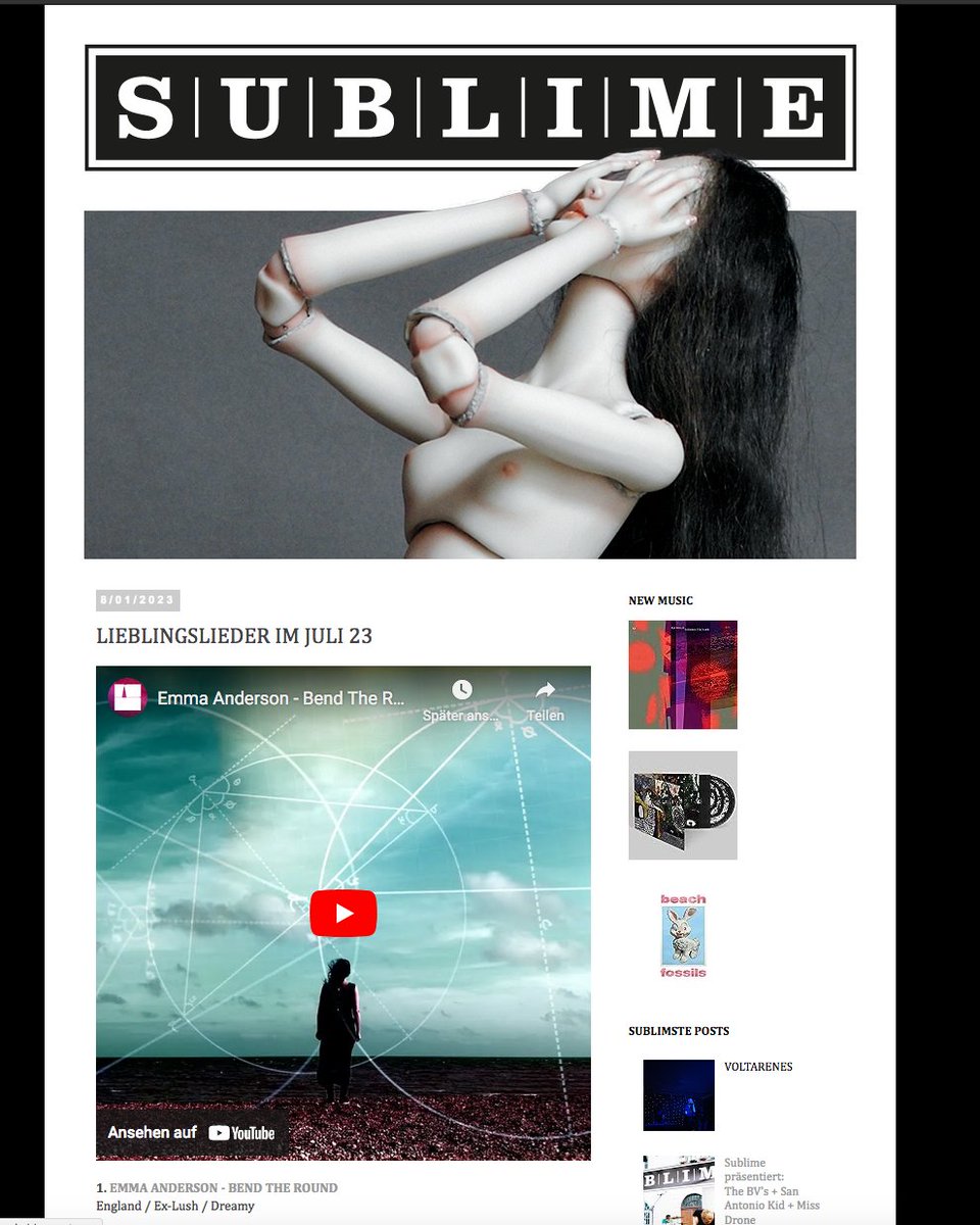 sublimemusic's tweet photo. What we loved in July: New music from Emma Anderson! 😍 and sublime #shoegaze #dreampop #coverversions #surfpop #kraut @evjanderson

S|U|B|L|I|M|E e.V.: LIEBLINGSLIEDER IM JULI 23 https://t.co/gr3bFyxSES https://t.co/hriEgcuM1q