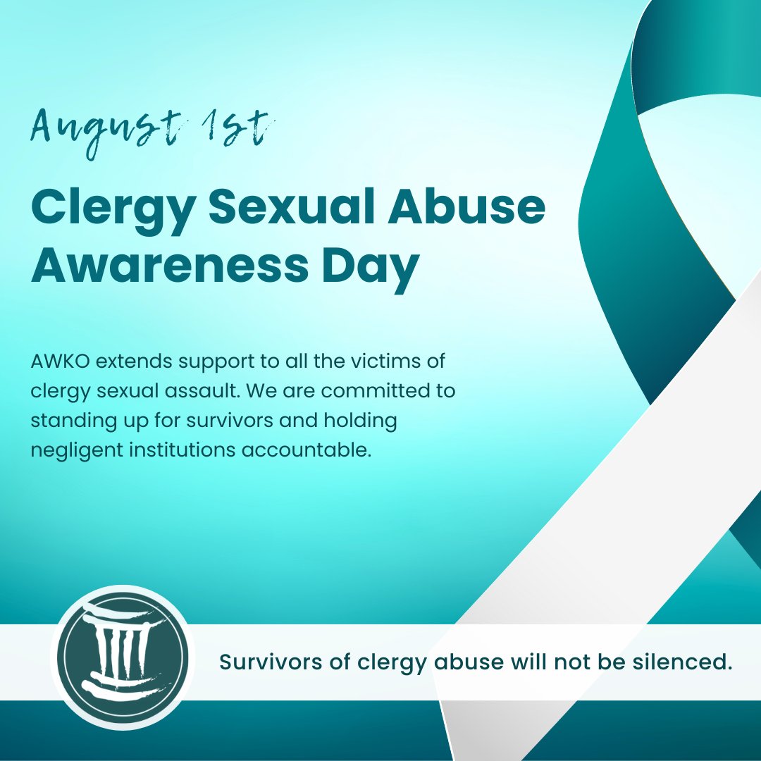 We specialize in sexual abuse cases, including clergy abuse, and work tirelessly to help get the justice survivors deserve. Today on Clergy Sexual Abuse Awareness Day, we want to stress our support, condolences, and dedication to seeking justice for all survivors ⚖️ #clergyabuse