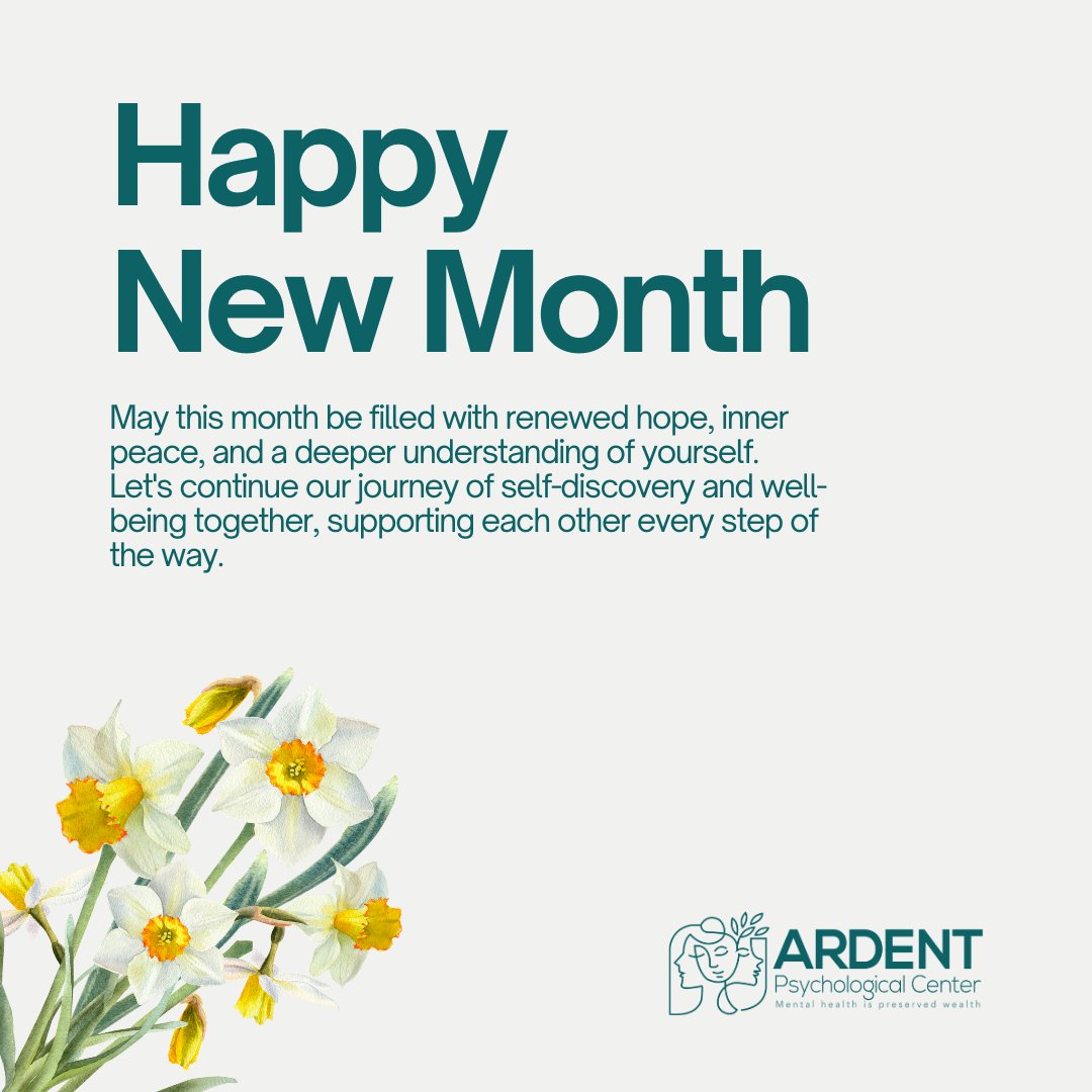 CenterArdent's tweet photo. Remember, you are worthy of all the love, care, and joy that life has to offer. Embrace this month with a positive mindset and an open heart, knowing that you have the strength to overcome any challenges that come your way.
Happy new month! https://t.co/NlrfOOh5P1