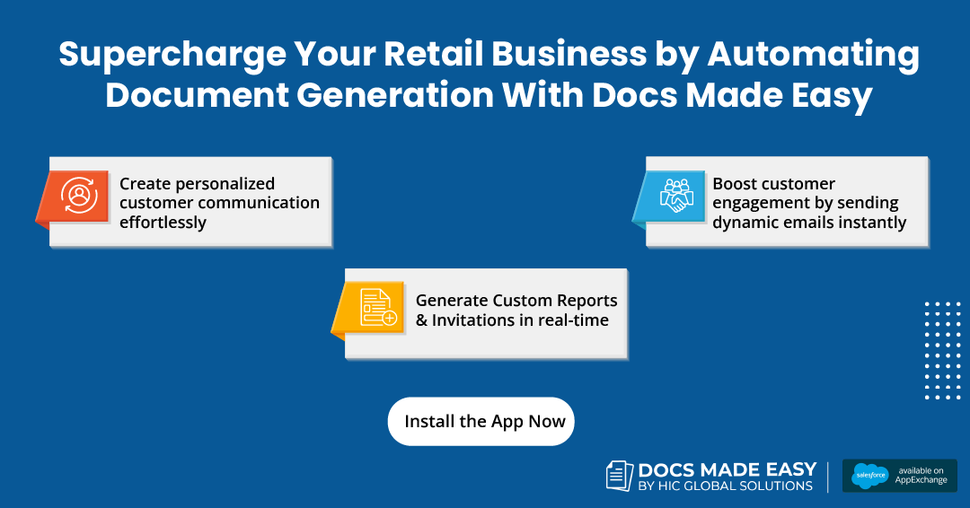 MadeDocs's tweet photo. Tailor your communication, create stunning invitations, and deliver instant, eye-catching emails to keep them coming back for more, all with the power of Docs Made Easy! Get the app now! https://t.co/Bopd38fEii @salesforce @salesforceorg #pdf #generation #documents #docsmadeeasy https://t.co/sgx8RoHrQC