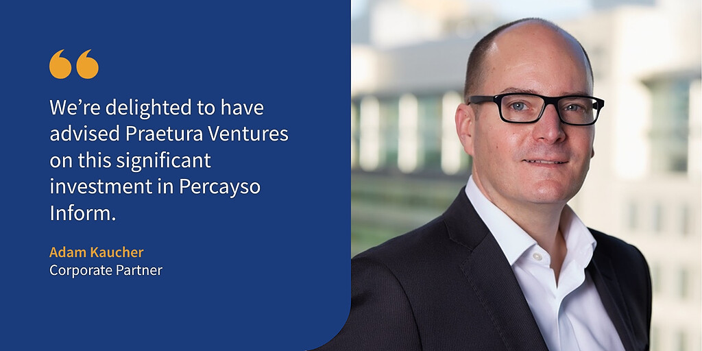Our Corporate team has advised @praetura_ven in their role as investors for @PercaysoInform's recent £2.7m funding round. Read more about their future growth plans here bit.ly/3Ynr27q
