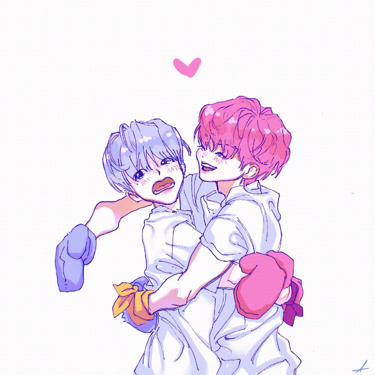 A04230813's tweet photo. 💙💖

#잼젠 #nomin #民诺 #jaemjen https://t.co/OyYAuiOCak