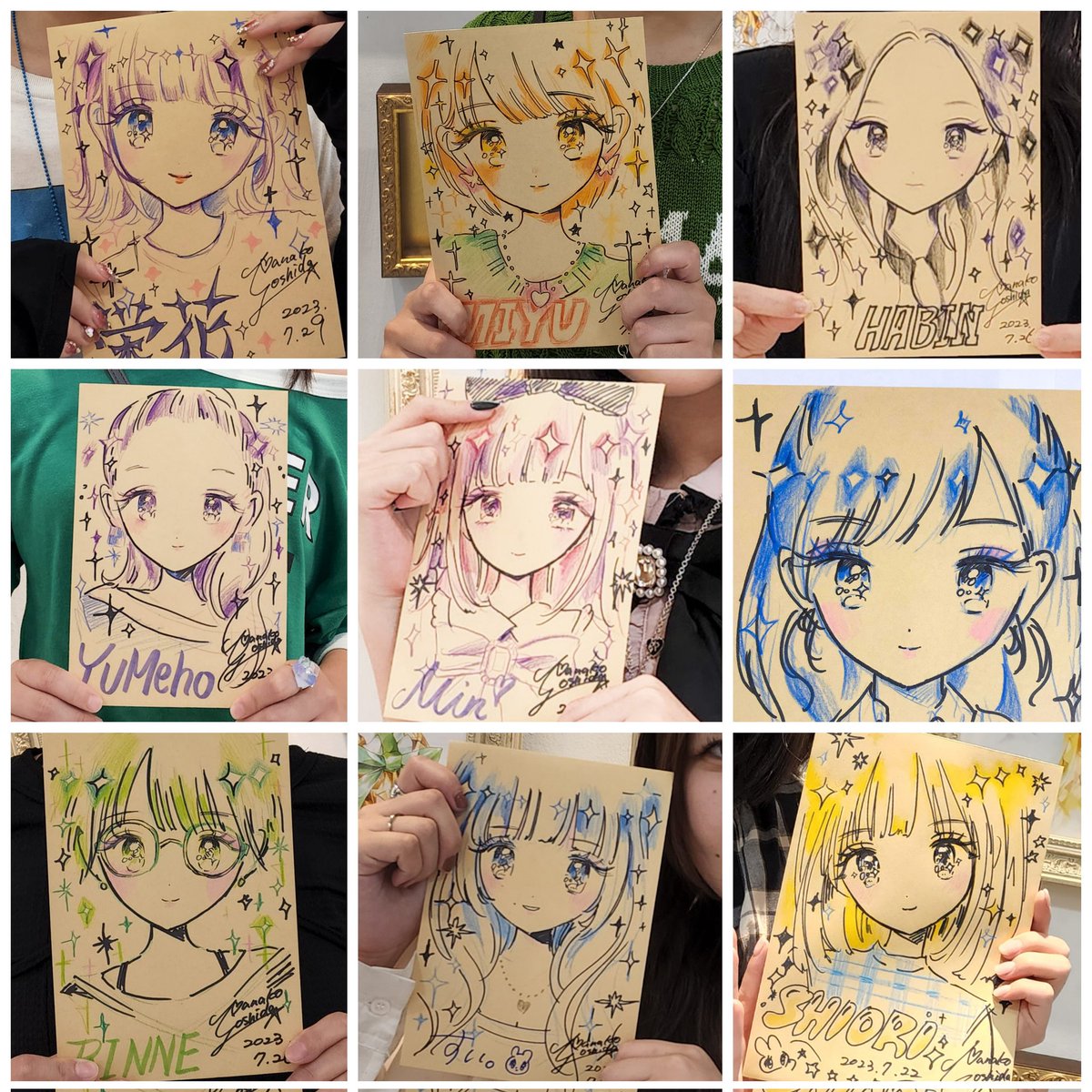 初個展が昨日で終了しました!
フォロワーさん、お友達、恩師などなど様々な方に来ていただきました!
今回の個展ではじめて知ってくださった方も沢山!⭐似顔絵もここに収まらないくらい描かせていただき幸せでした…今現在では、私の活動人生で一番の思い出になっています😖💖
↓ツヅク 