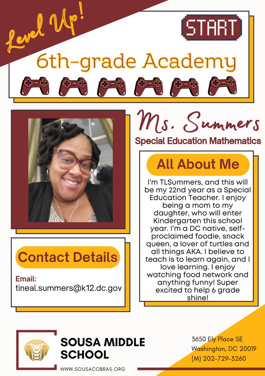 Sousa Middle School tweet media