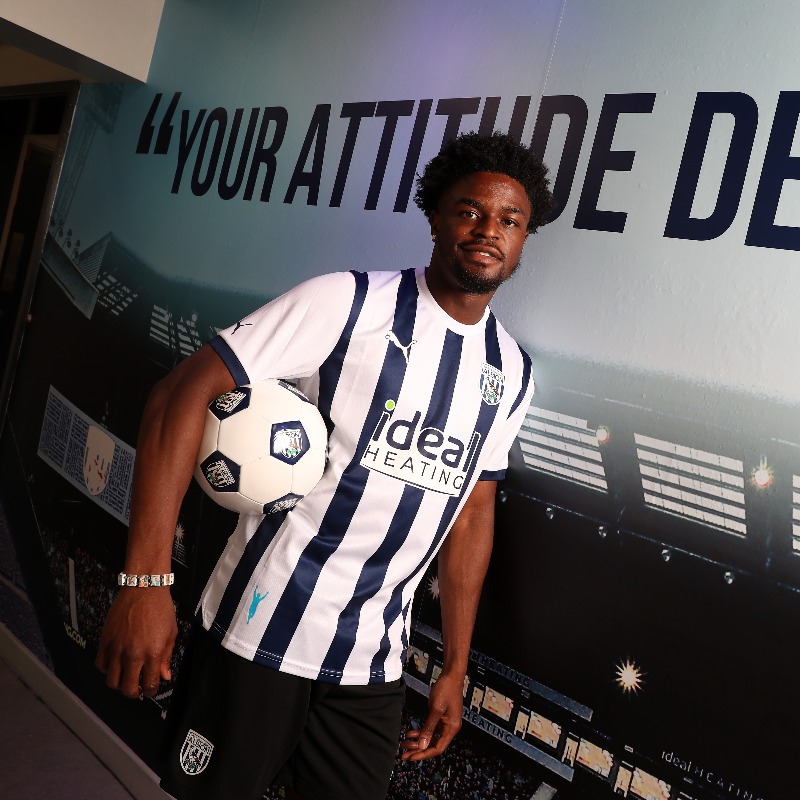 WBA's tweet photo. Take a look at our photo gallery, as Josh Maja becomes a Baggie! 📸
