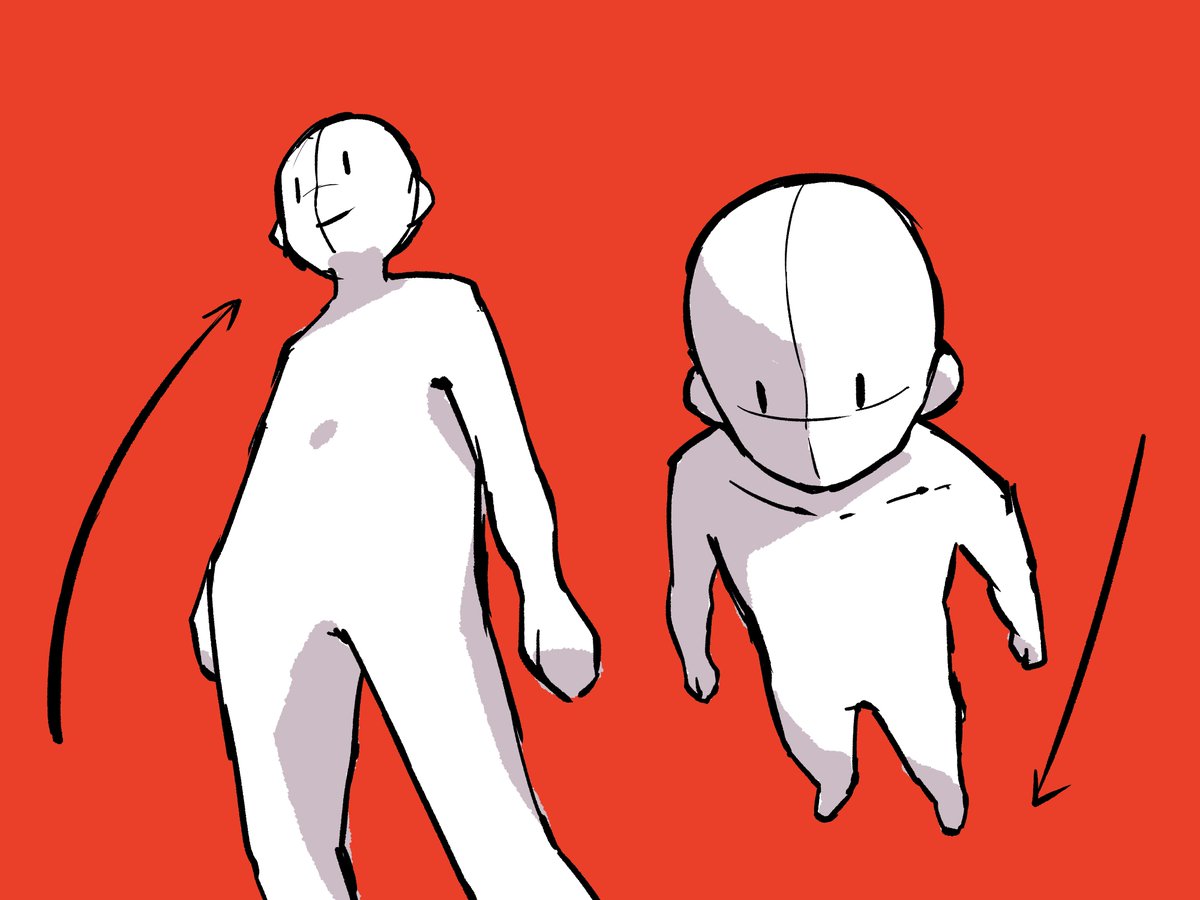 「仰瞰と俯瞰 サクッと描けると色々便利」|火種/hidaneのイラスト