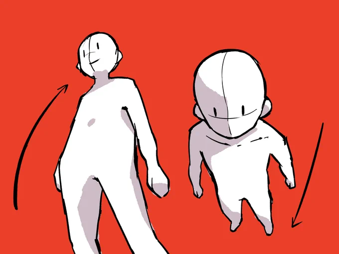 仰瞰と俯瞰 サクッと描けると色々便利