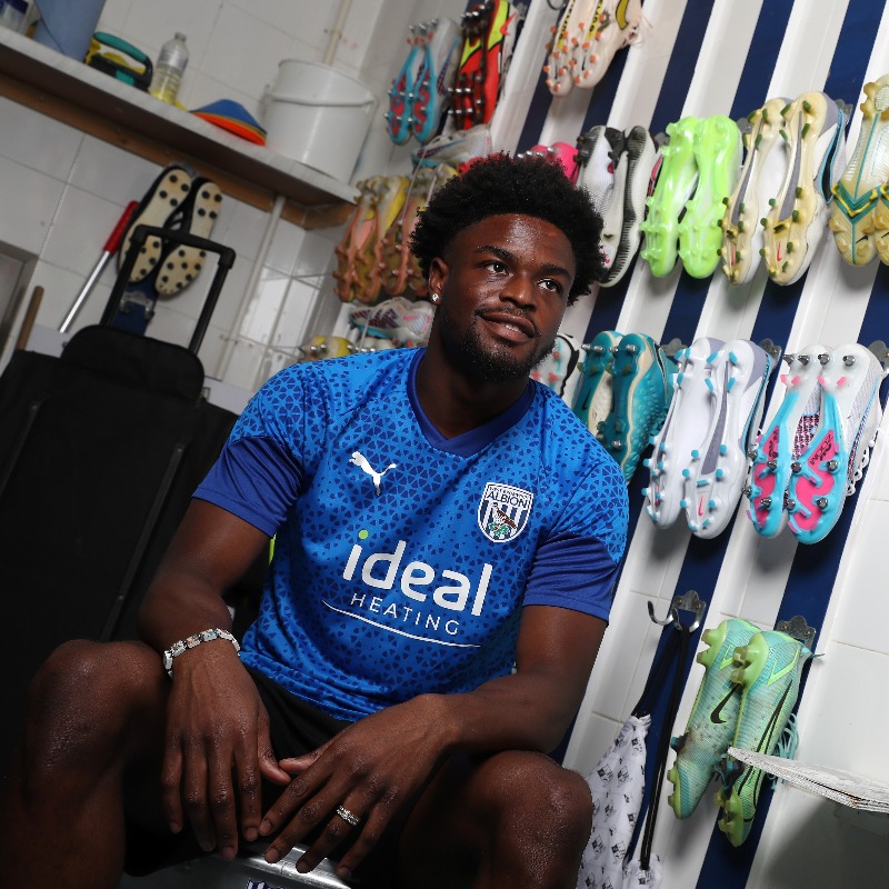 WBA's tweet photo. Take a look at our photo gallery, as Josh Maja becomes a Baggie! 📸