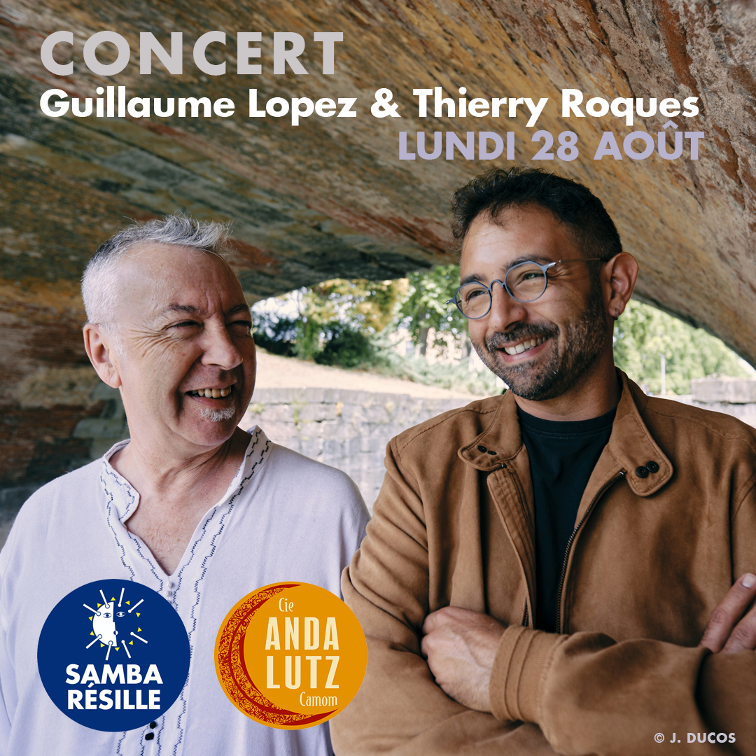 SambaResille's tweet photo. Concert : Guillaume Lopez &amp; Thierry Roques Fêtent leurs 20 ans ! 
PAF 5€ / 3€ (adhérents) - 18h30-19h30 / 20h-21h / 21h30-22h30
https://t.co/47qfXP8TtN
#Concert #occitan @Toulouse #Toulouse #musique https://t.co/OA1myJpKh0